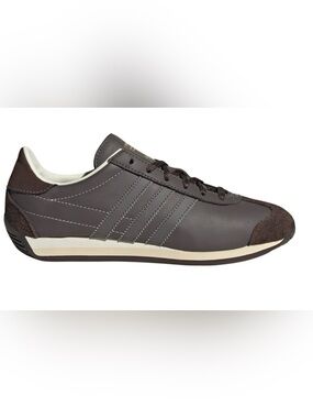 Adidas Country OG Lace Up Sneaker - Charcoal Brown Off white